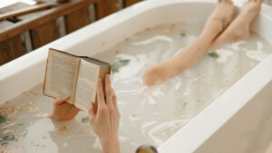 Ontspannen in bad is zelfliefde
